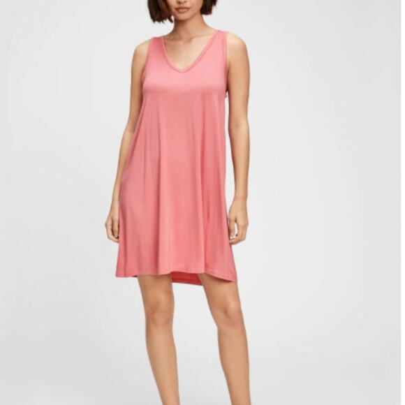 GAP Factory Pink Sleeveless Swing Dress - Picture 3 of 10